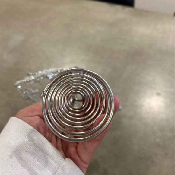 Christmas tree topper. Silver/beaded. New! - Picture 8 of 10